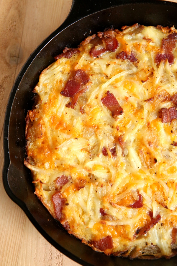 Slow Cooker Bacon, Egg & Hash Brown Casserole