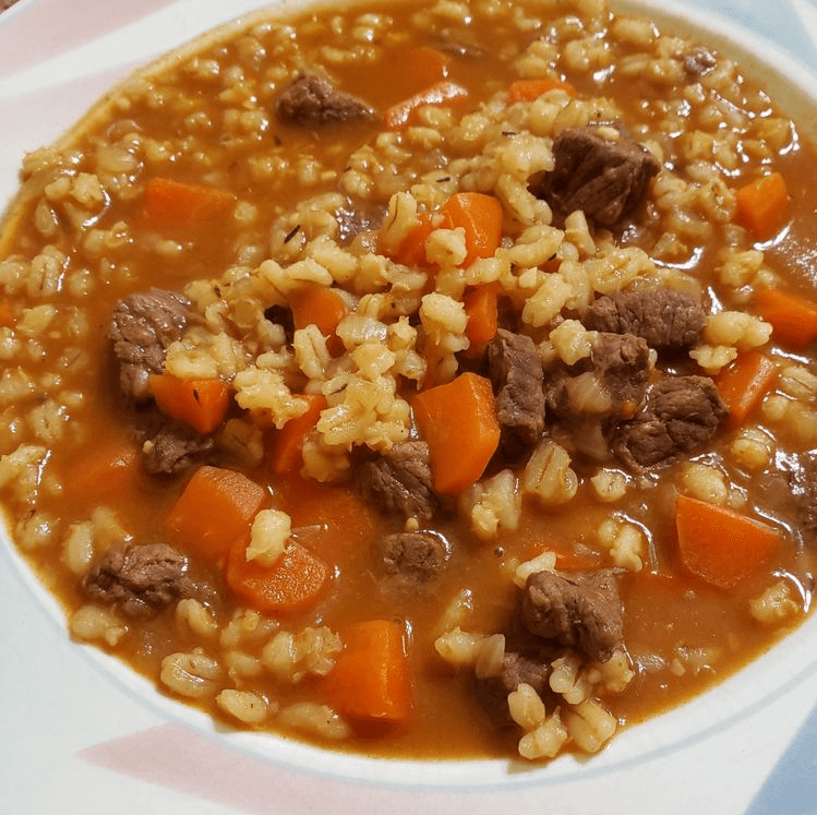 Beef Barley Soup - Jo Cooks