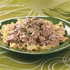 SLOW COOKER BEEF STROGANOFF